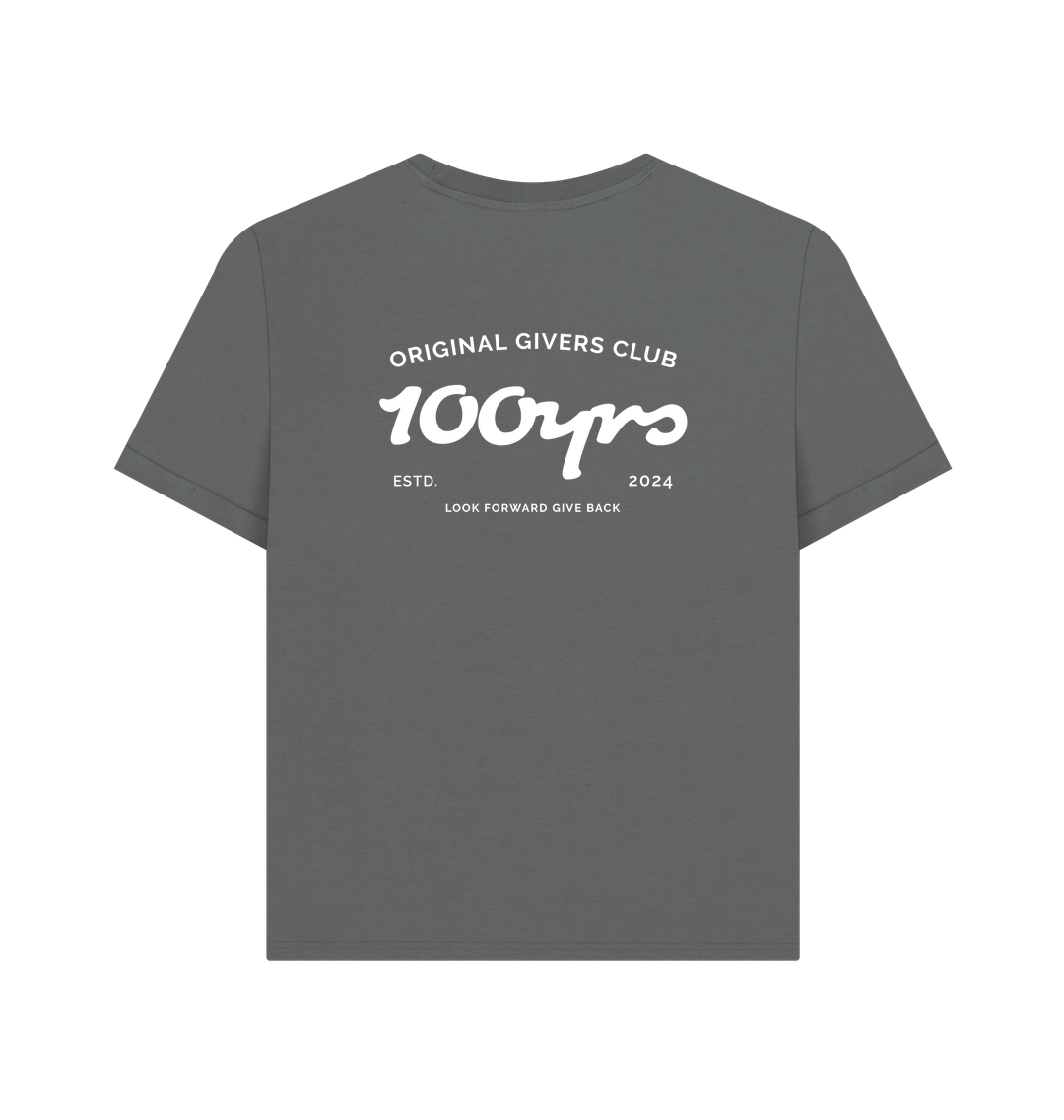 Slate Grey Printed T-shirt Back