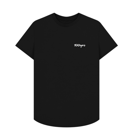 Black Printed T-shirt Front