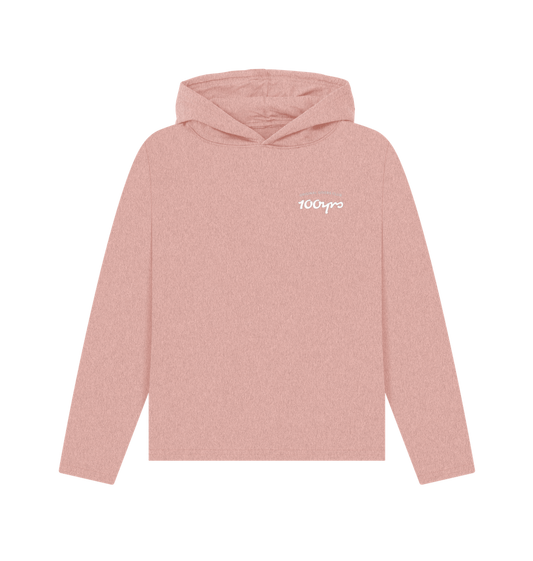 Sunset Pink Recycled Hoody Front