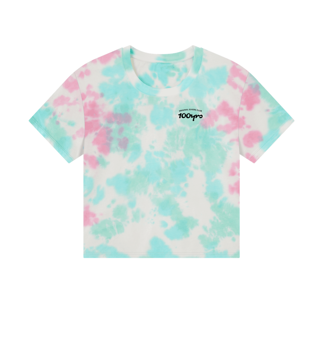 Pastel Tie Dye Printed T-shirt Front