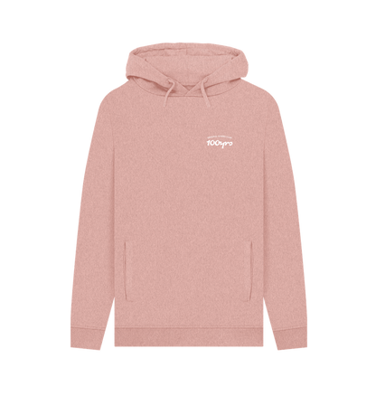 Sunset Pink Recycled Hoody Front