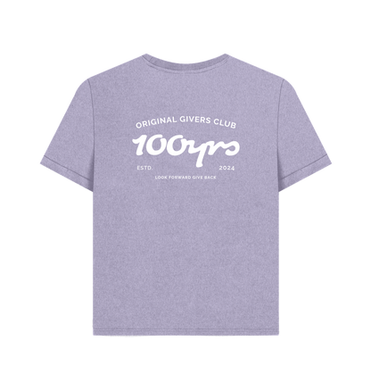 Lavender Printed T-shirt Back