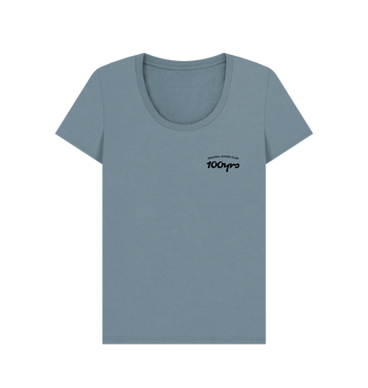 Stone Blue Printed T-shirt Front