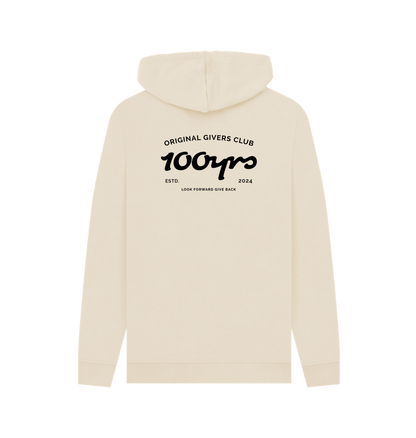 Oat Printed Hoody Back