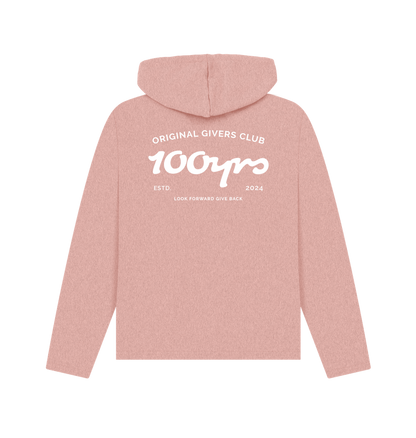 Sunset Pink Recycled Hoody Back