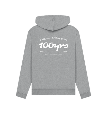 Light Heather Printed Hoody Back