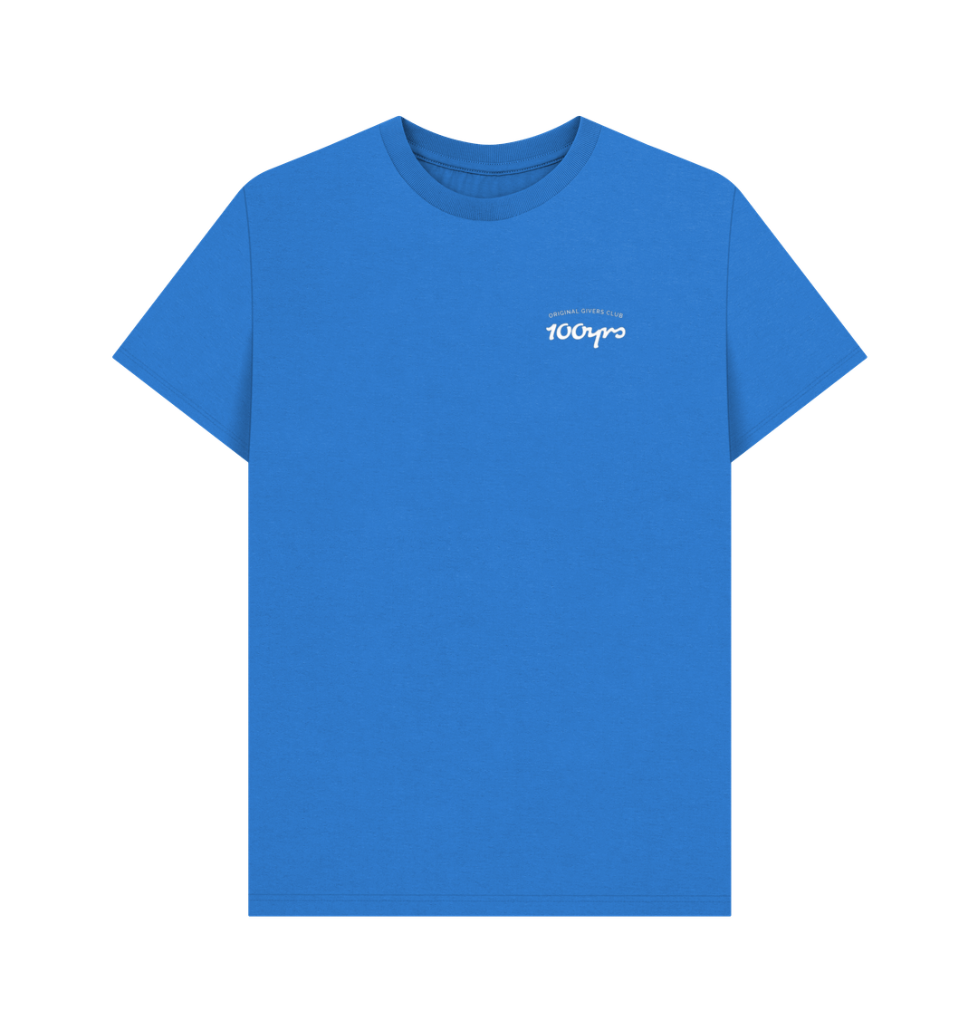 Bright Blue Printed T-shirt Front