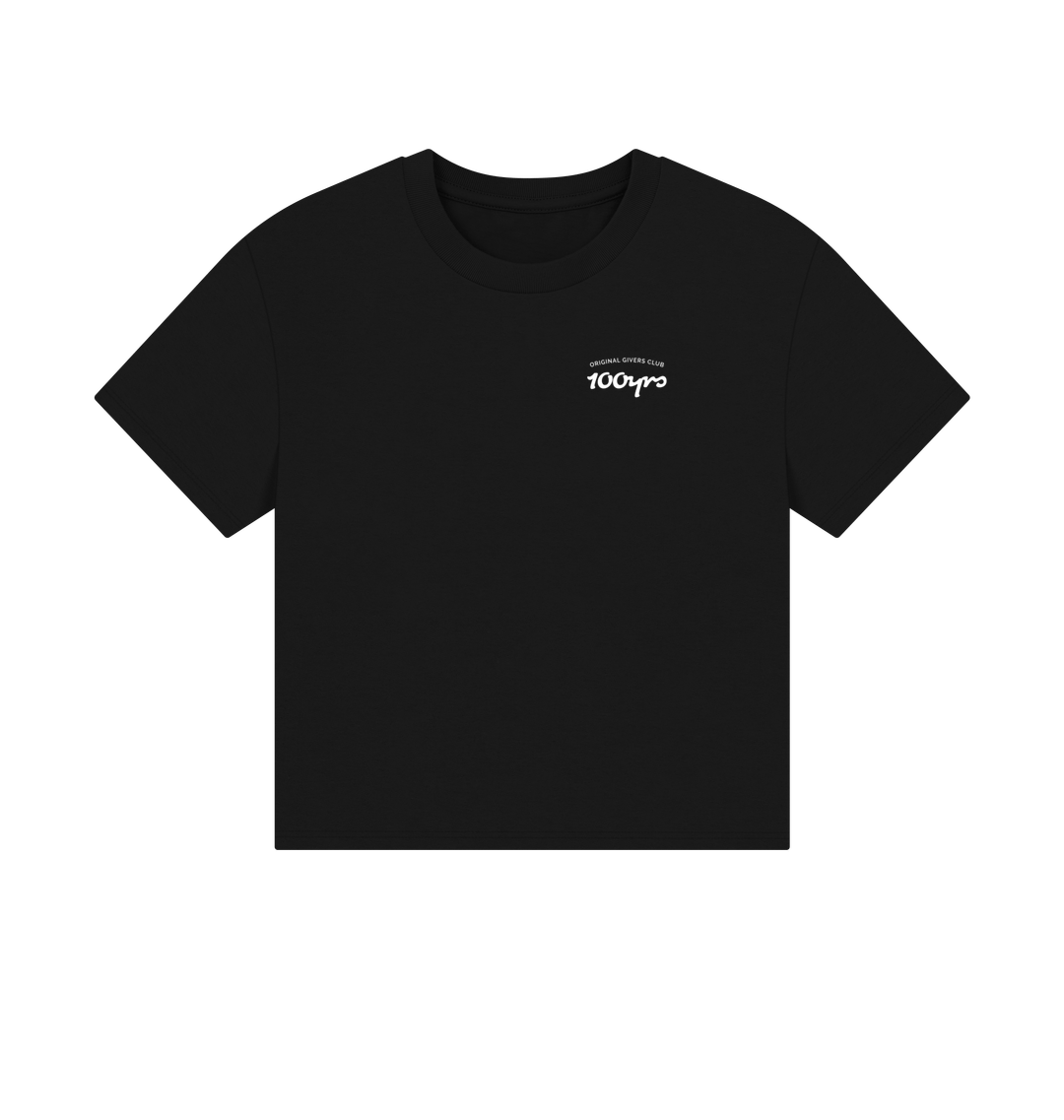 Black Printed T-shirt Front