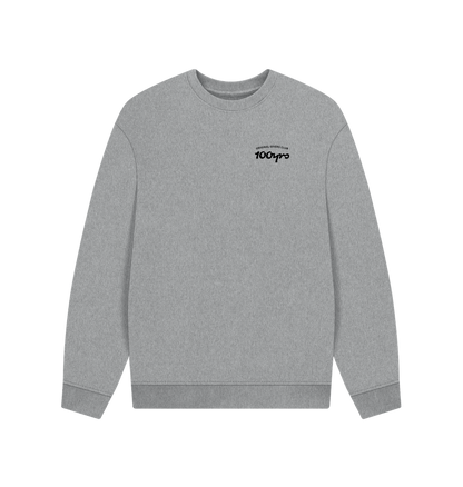 Athletic Grey Printed Sweater Front