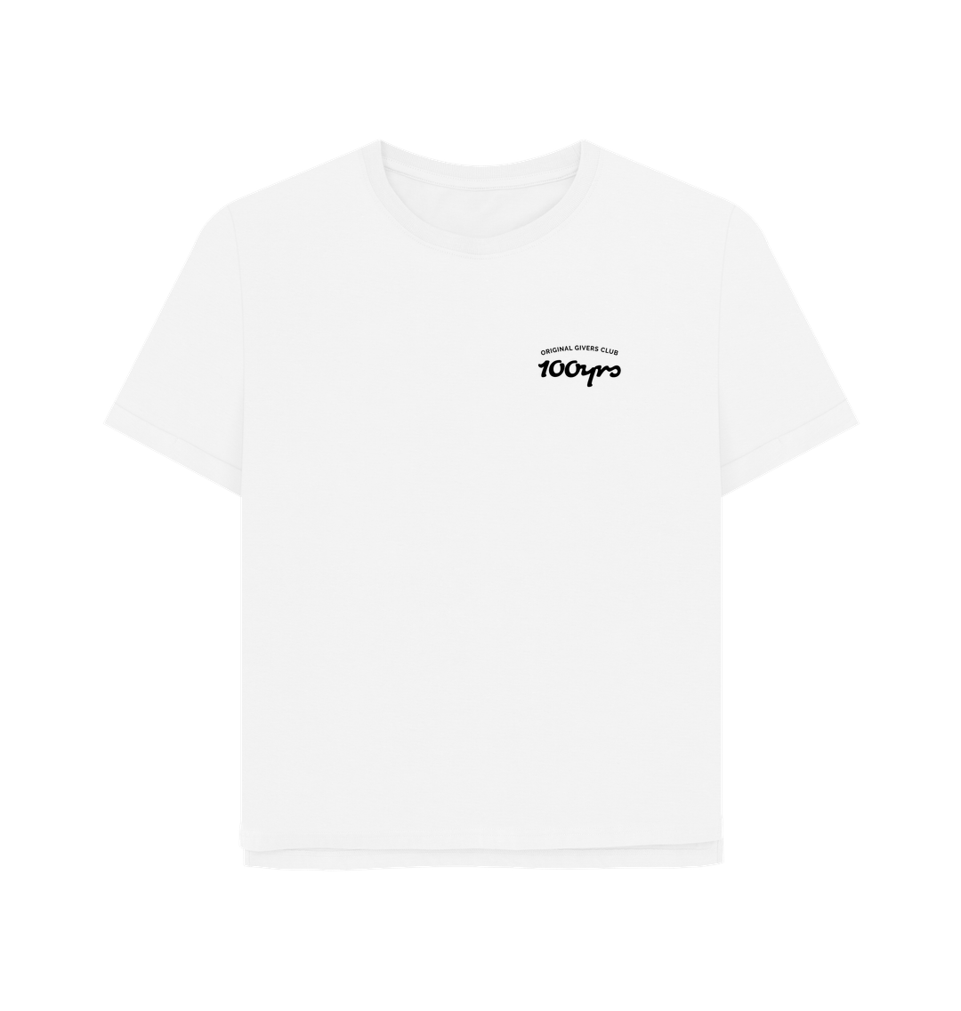 White Printed T-shirt Front