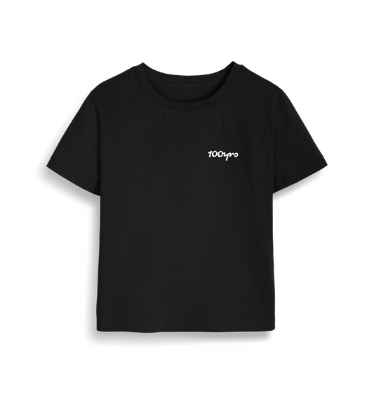 Black Printed T-shirt Front