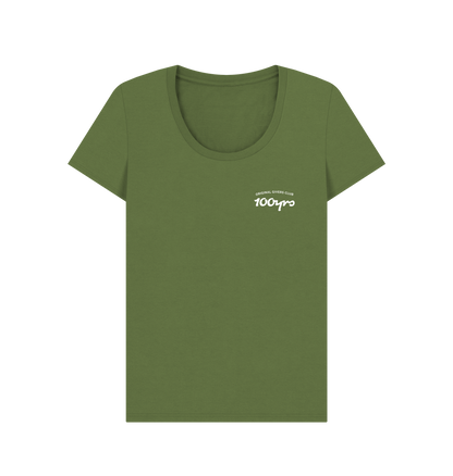 Khaki Printed T-shirt Front