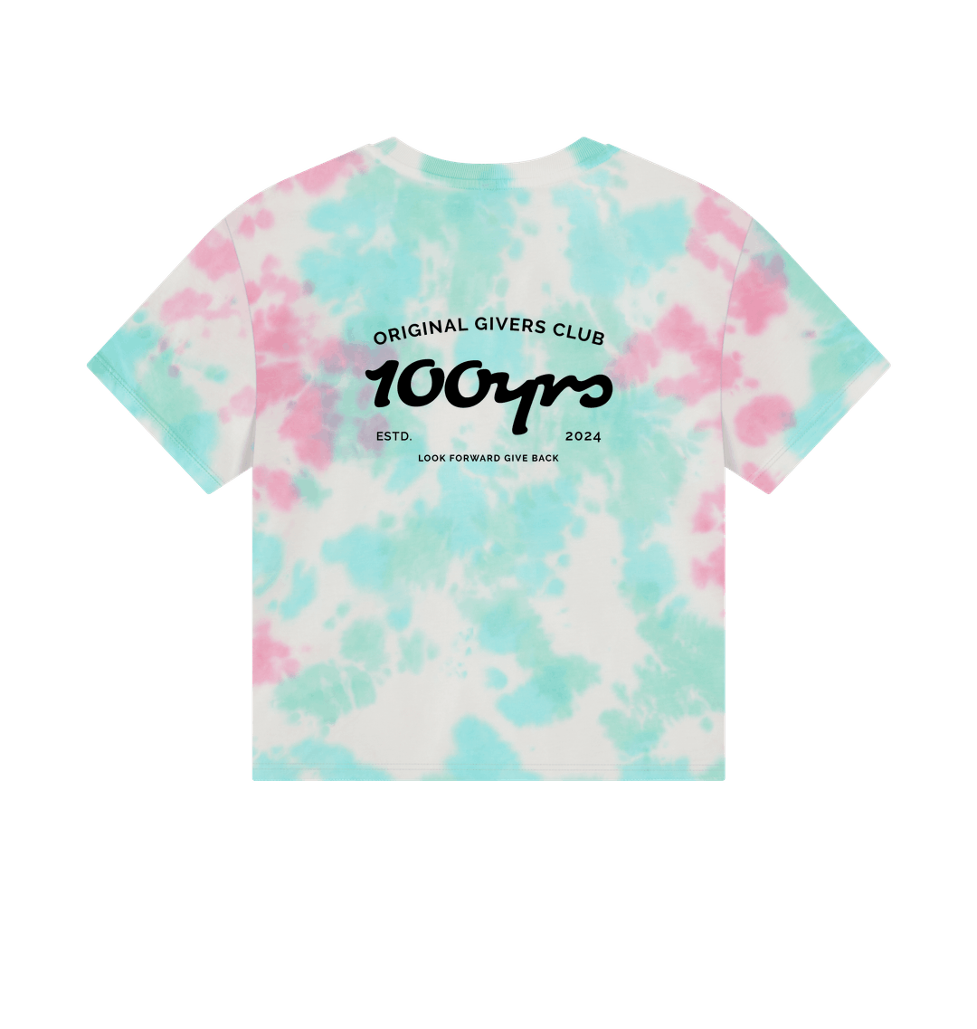 Pastel Tie Dye Printed T-shirt Back