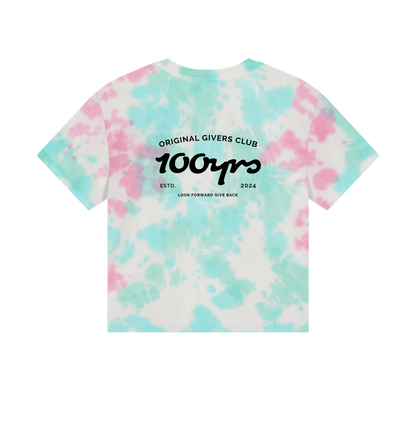 Pastel Tie Dye Printed T-shirt Back