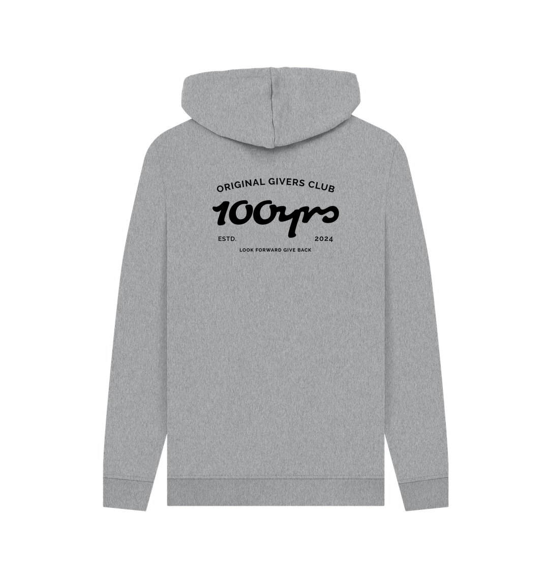 Light Heather Printed Hoody Back