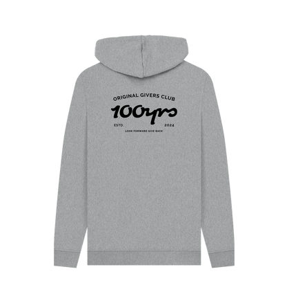 Light Heather Printed Hoody Back