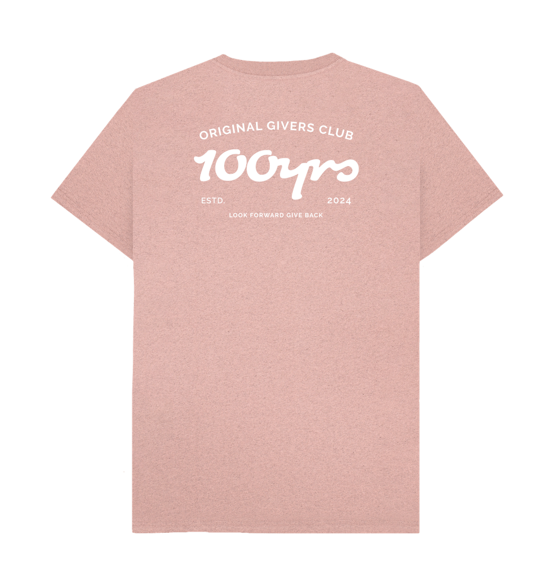 Sunset Pink Recycled Printed T-Shirt Back