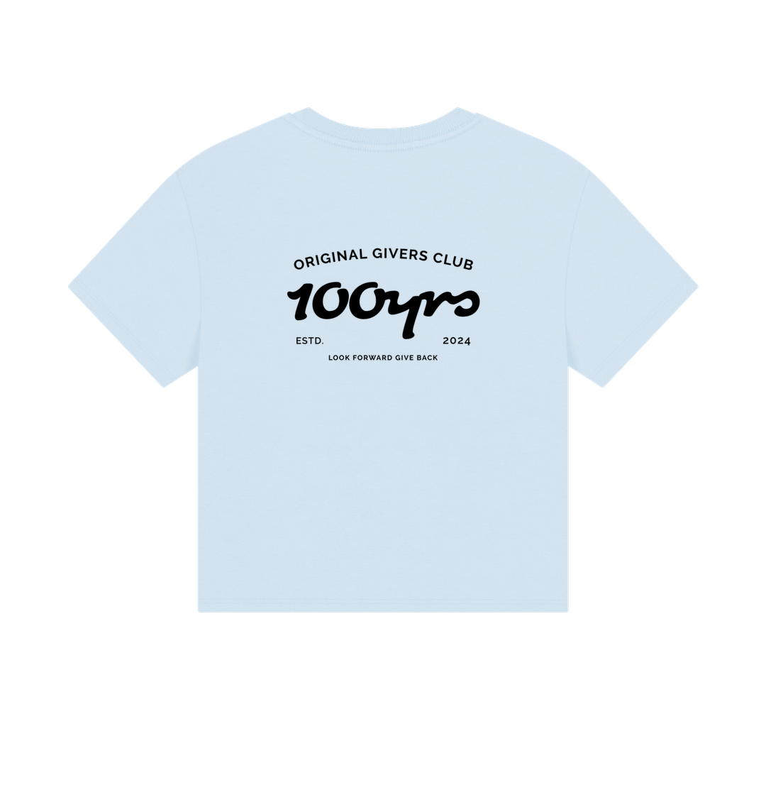 Sky Blue Printed T-shirt Back