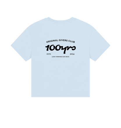 Sky Blue Printed T-shirt Back