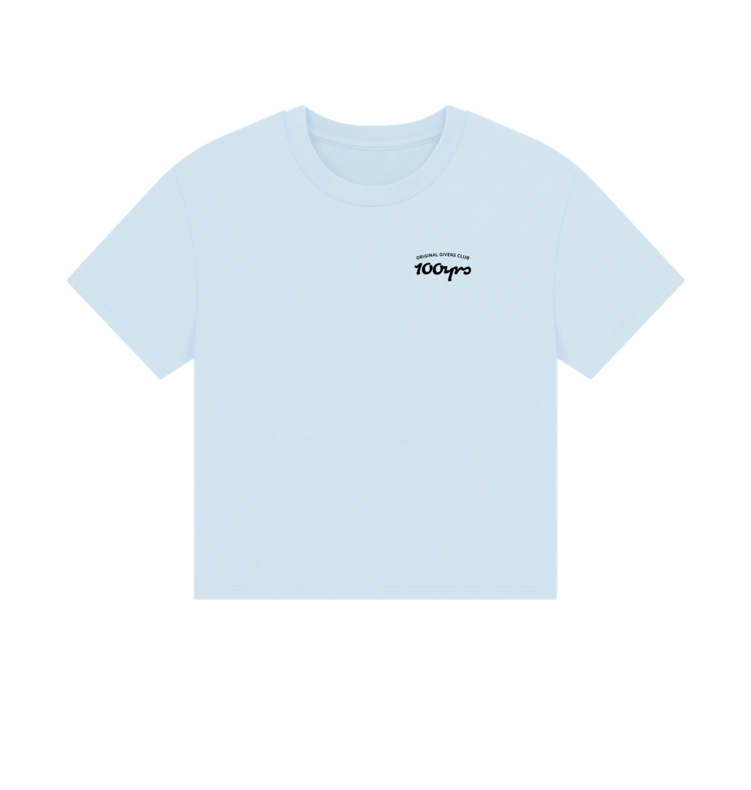 Sky Blue Printed T-shirt Front