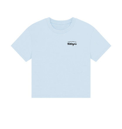 Sky Blue Printed T-shirt Front