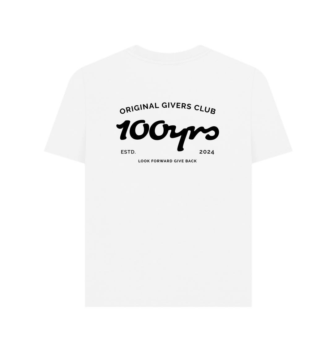 White Printed T-shirt Back