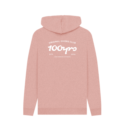 Sunset Pink Recycled Hoody Back