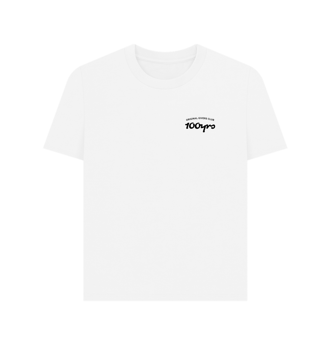 White Printed T-shirt Front