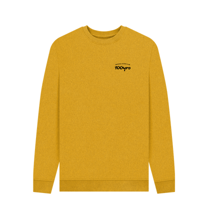 Sunflower Yellow Recycled Printed Sweater Front