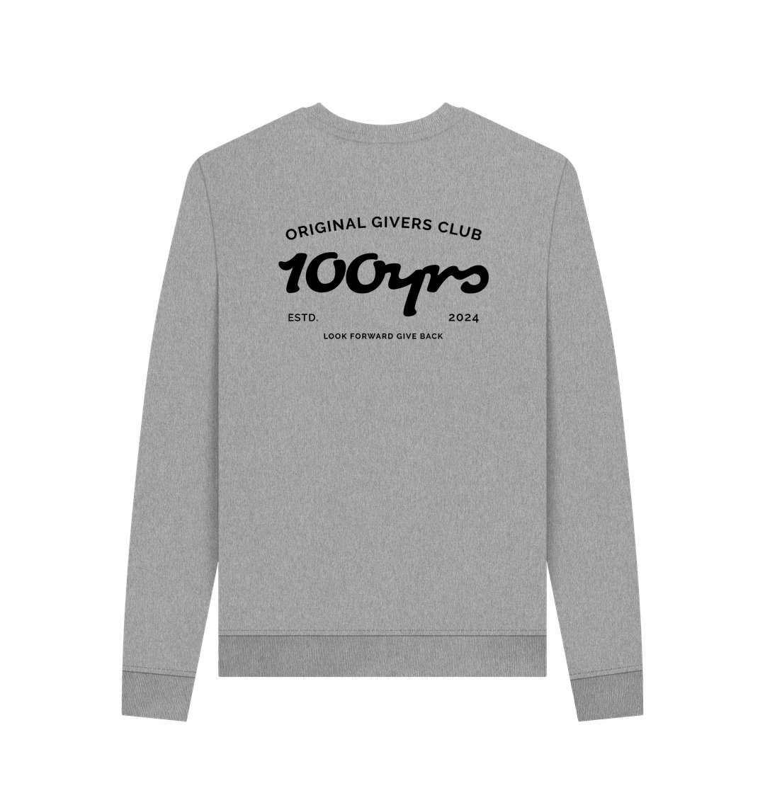 Light Heather Printed Sweater Back