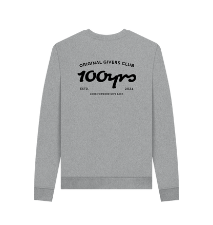 Light Heather Printed Sweater Back