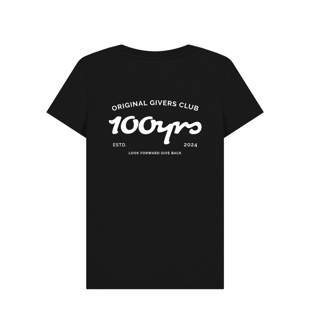 Black Printed T-shirt Back